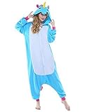 Einhorn Kostüm Pyjamas Tierkostüm Schlafanzug Verkleiden Cosplay Kostüm zum Karneval Fasching