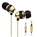 Price comparison product image Betron B-25 Noise Isolating in Ear Canal Headphones Earphones with Pure Sound and Powerful Bass for iPhone, iPad, iPod, Samsung, Nokia, HTC, Mp3 Players etc - Gold Black