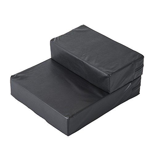 Pawhut-D06-Bed-Mat-009BK-Foldable-Pet-Stairs-for-Cats-Dogs--Black