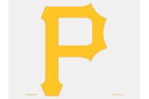 Wincraft MLB Pittsburgh Pirates 93912010 Perfekter Schnitt Farbe Aufkleber, 4" x 4", schwarz