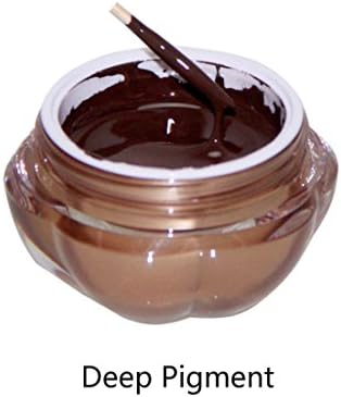 Tattoo Inks 15ml Tattoo Pigment Professional Permanent Makeup Ink for Eyebrow Lip Makeup Tattoo Body (Deep coffee)