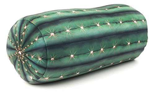 Kikkerland Kaktus Kissen, Polyester, Grün, Single - 2