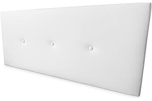 Somnia Descanso - Cabecero Polipiel Premium Acolchado Miami Medidas 190 x 60 cm (Cama de 180) Blanco