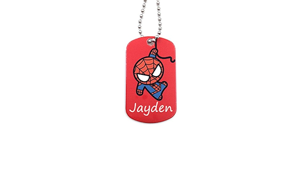 spiderman dog tag