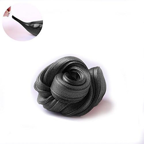 Szjsl Magnetic mud toy, magnetic bouncing magnetic clay novelty toys, children's favorite Japanese and Korean explosion puzzle toys (black)