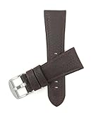 Bandini 30mm Helles Braun Herren Leder Uhrenarmband, Büffelmotiv
