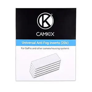 CamKix Anti-Fog Inserts Compatible With Hero 4 Black, Silver, 3+, 3, 2, 1 And Other Camera And Housing Systems 20 Pack Reusable Moisture Removing Inserts