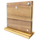 Stilvoller Messerhalter (24 x 23 x 8,5 cm) für hochwertige Kochmesser Sets mit Klingenlängen bis ca. 20 cm