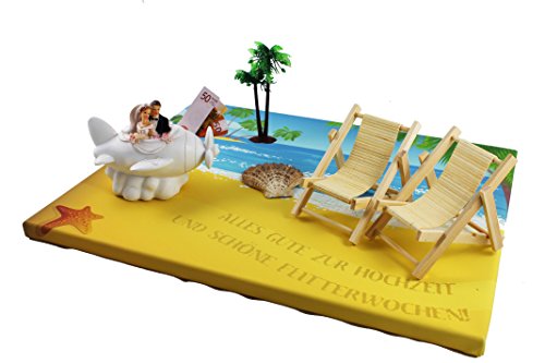Geldgeschenk-Dekoset „Hochzeit und Flitterwochen“ – für Geldgeschenk zur Hochzeit - 4
