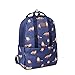 Produktbild Sungpunet Tragbare Blumen Laptop Rucksack Multipurpose Oxford Cloth-Beutel-beiläufige Karikatur-Frauen und Frauen-Druck-Taschen (Dark Blue Fox)