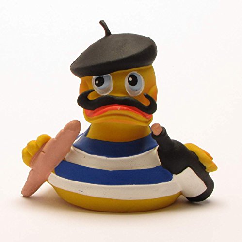 Duck au vine – Frankreich Badeente Quietscheentchen Gummiente Plastikente Quietscheente - 3