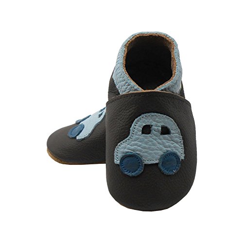 Sayoyo Babyschuhe WeichesLeder Lauflernschuhe Krabbelschuhe Babyschuhe Mit Auto - 2