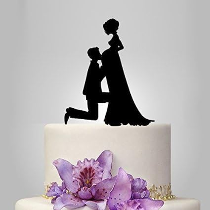 Toppers Kiss Pregnant Bride Love Toppers for Cake