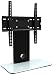 Produktbild RICOO TV Ständer Fernseher Standfuß FS306W Fernsehtisch Halterung für Flachbildfernseher Flachbildschirm 76cm/ 30" - 165cm/65 Zoll/VESA 400x400 / Schwarz-Weiß