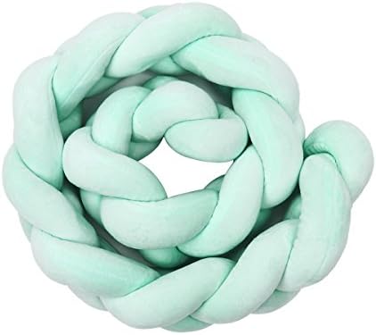 Baby Kids Plush Braid Bedding Bumpers Knotted Pillow Cushion Child's Room Decor