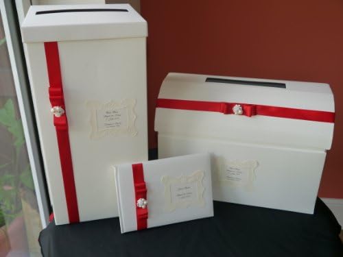 PERSONALISED WEDDING, ANNIVERSARY, BIRTHDAY, POST BOX AND MATCHING GUEST BOOK