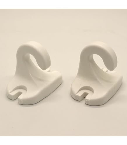TENDAGGIMANIA Ricambi Ganci Occhielli per Tenda da Sole a Caduta in PVC ADATTABILI A Qualsiasi Profilo- Colore Bianco