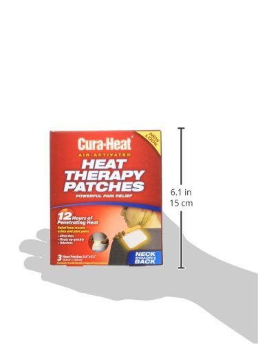 Cura Heat Therapeutic HeatPacks for Back, Shoulder, and Neck Pain 3 ea