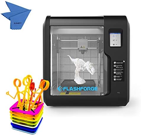FlashForge Adventurer 3 Desktop 3D Printer Fully Enclosed with Touch Screen Support Cloud Wi-Fi Build Volume Aibecy 150 * 150 * 150mm for Home & School Use