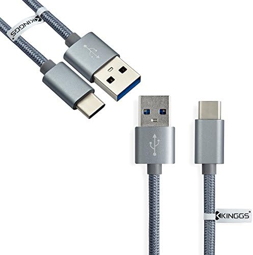 KINGGS 3.3ft USB-C USB Type-C to USB3.0 Nylon Braided Data Sync &amp; Charging Cable for Google Pixel, LG G5, Xiaomi Mi5, Huawei P9, Sony Xperia Z5, OnePlus 3, Nexus 5X, Nexus 6P, HTC 10, &amp; More