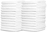 Royal 1 Wash Cloth Towels By , 24-Pack, 100% Natural Cotton, 12 X 12, Commercial Grade, Appropriate For Use In Bathroom, Kitchen, Nursery And For Cleaning, Soft And Absorbent, Machine Washable, White