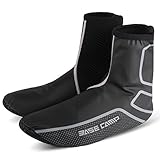 Ciclismo Copriscarpe, Kinglead Copriscarpe Impermeabile Copriscarpa termico caldo Protector MTB Mountain Bike Bicicletta Uomo Donna Pioggia Protezione da Neve (L(27cm/10.6',EU43 e successivi))
