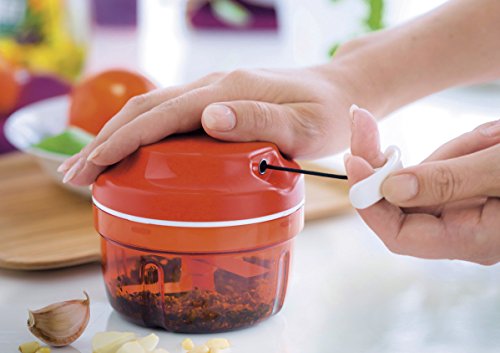 TUPPERWARE Chef Turbo-Chef rot D158 Zwiebelschneider Zwiebeln Speedy Boy 7098 - 6
