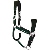 JF-Reitsport Nylon-Halfter unterlegt, Grün, Pony, AHA-05-05-02