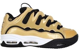 THE BLUESKIN Osiris D3 2001 Gold/Black/White | Innovation et Style Skate Directement depuis les années 90 | avec Autocollant de Skate