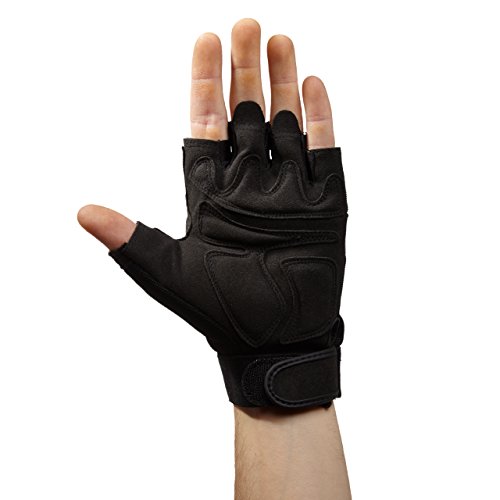 Lumaland Profi Fitnesshandschuhe Schwarz in verschiedenen Größen - 7