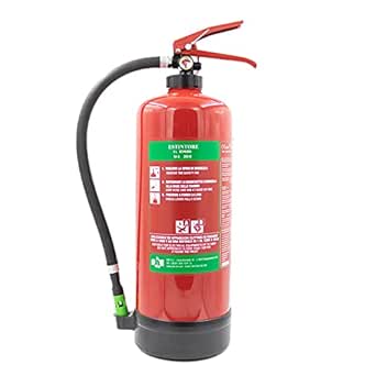 Estintore Idrico 6L Con Schiuma AFFF - Omologato EN 3-7, Classe 34A 233B, Con Manometro - Foto 8