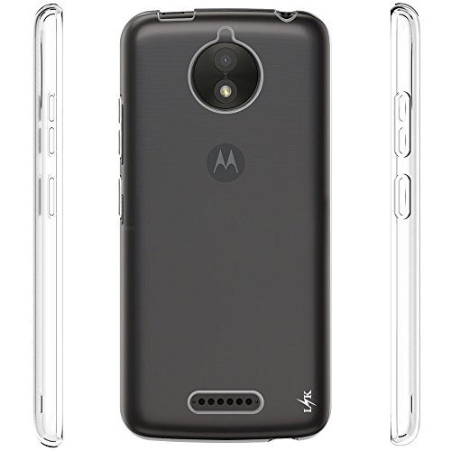 LK Moto C Plus Funda  Carcasa Cubierta TPU Silicona Goma Suave Case Cover Ultra Fino Anti-Ara  azos - Clara