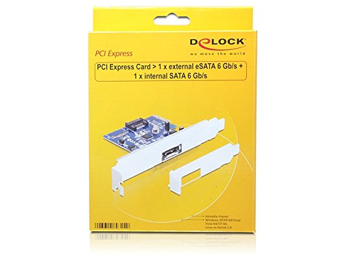 DELOCK PCIe SATA 6Gb/s 1x extern eSATA / 1 x intern SATA - 2
