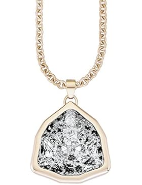 S.Oliver Damen-Kette mit Anhänger Edelstahl teilvergoldet Glas mehrfarbig - 525701