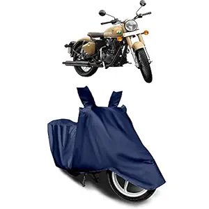 CREEPERS Water Resistant Dust Proof Bike Cover for Royal Enfield Classic 350 Bullet 2020(Navy Blue)