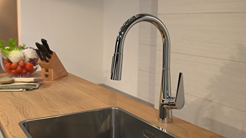 hansgrohe Talis S Einhebel-Küchenmischer, Komfort-Auslauf 200mm mit ausziehbarer Brause, chrom - 2