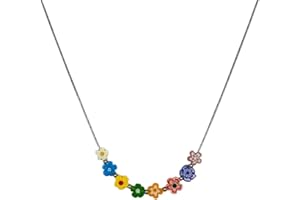 marysgift Women's Necklace Pendant Silver Rose Gold Zirconia Necklace Jewelry Gift for Her