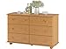 Produktbild LifeStyleDesign 3003144 Kommode mit 6 Schubladen, Holz, gelaugt/geölt, 35 x 130 x 80 cm