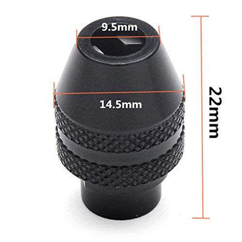 LESOLEIL 0.4-3.4mm Schnellspannbohrfutter Universal Electric Grinding Chuck für Dremel - 3