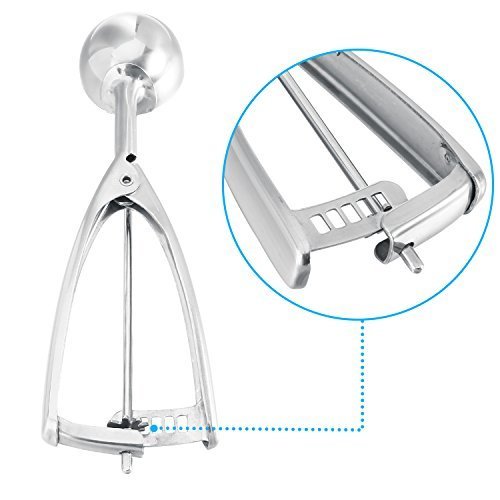 Hosaire Plätzchen Scoop Premium 18/8 Edelstahl Eisportionierer 45 mm (Mittel) - 4