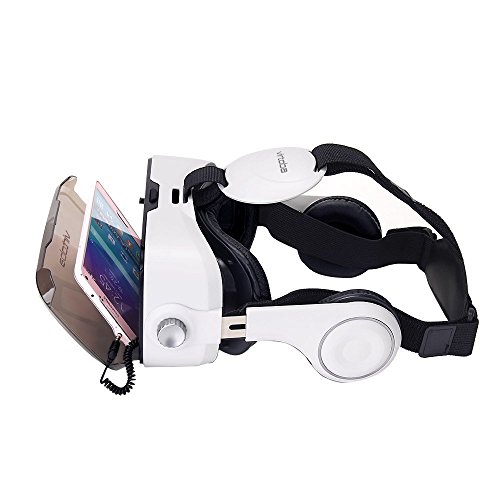 Virtoba X5 Occhiali Visore VR 3D 360Â° RealtÃ  Virtuale, per iPhone e Android Smartphones da 4 a 6 pollici, Focus Regolabile in caso di Miopia, Altoparlanti Stereo, Antiriscaldamento e Antiannebiamento