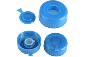 Ausla Tapas de Plástico para Botella de Agua de Galón Con Tapa de Rosca, de Repuesto, Antisalpicaduras - 5 Unidades