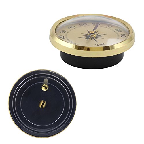 Mini Analog Hygrometer in gold . Made in Germany - 2