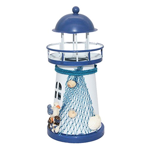 Gazechimp Deko Martime Leuchtturm LED Licht Dekoration - Möwe , 14.5cm
