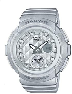 Casio Damen Uhr Analog/Digital Quarz mit Resinarmband BGA-195-8AER