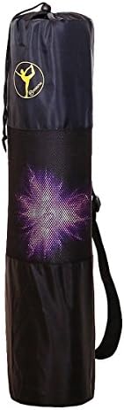 Piasana – Black Nylon Yoga Bag for Yoga Mats Up To 61 cm wide, with Power Supply to Air and Storage, Adjustable Shoulder Strap Unisex