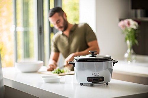 Russell Hobbs 23570-56 MaxiCook Reiskocher mit Warmhaltefunktion, 2.5 L, 1000 W, edelstahl, silber / schwarz - 3