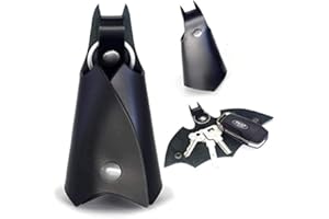 Drsn Estuche para Llaves, 2PCS Llavero Murciélago Cuero en Forma, Llavero de Cuero para Hombre con Motivo de Murciélago ara Varias Llaves de Automóvil o Motocicleta