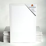 keilrahmen holzrahmen 100% Baumwolle, 280g/m², malfertig mit universal Gesso Grundierung (KEIN billiges Mischgewebe)