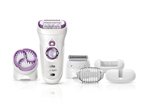 Braun Silk Epil 9 9-961 Wet & Dry Cordless Epilator & Exfoliation system with 6 Extra Attachments